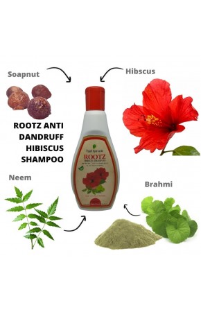 Rajah Ayurveda - Rootz- Herbal Shampoo - Royal and Ancient Ayurvedic Hair Treatment- 200 ml (Pack of 7 Bottles)